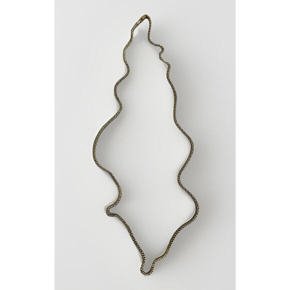 ITAOR Italy Sterling Silver Vermeil 925 Long Popcorn Chain Necklace - 30 in - Picture 1 of 15